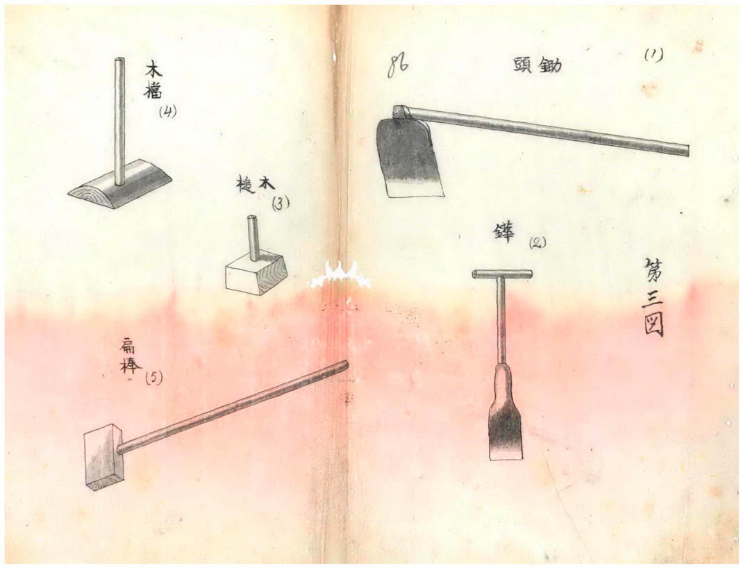 製鹽工具圖(臺灣總督府檔案000000910060086)