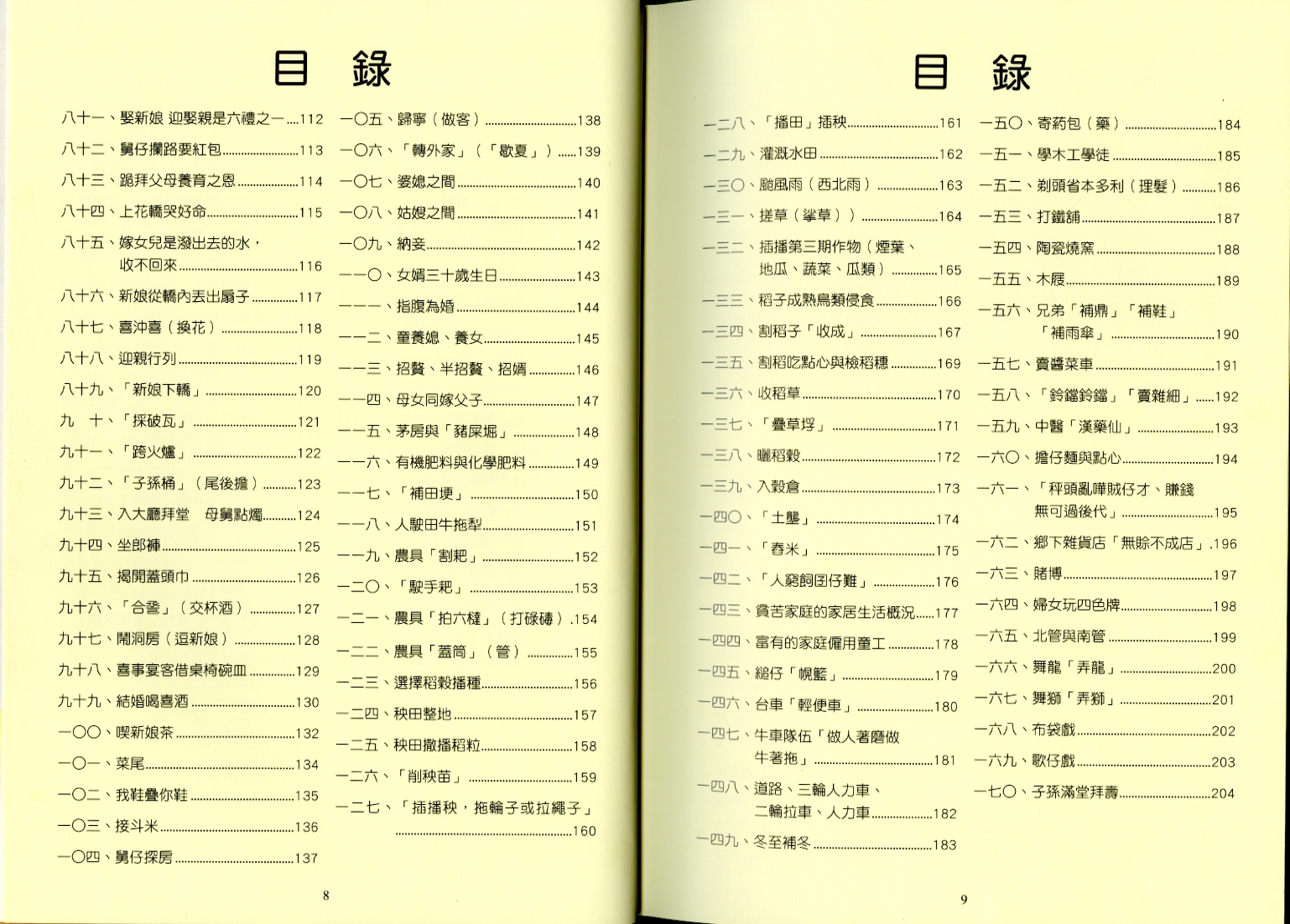 陳豐章先生將所採集民俗，圖文記錄，並編印成書，內容共170則。