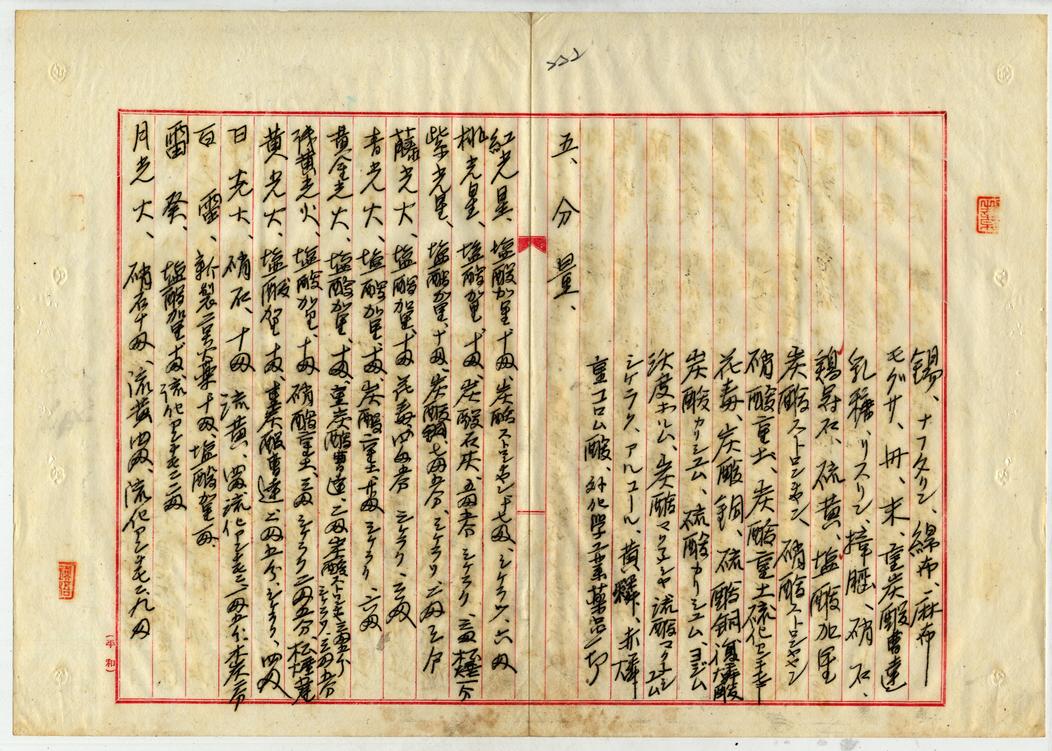 圖2：《臺灣總督府公文類纂》中的各式煙火說明，影像典藏號：000068050170222