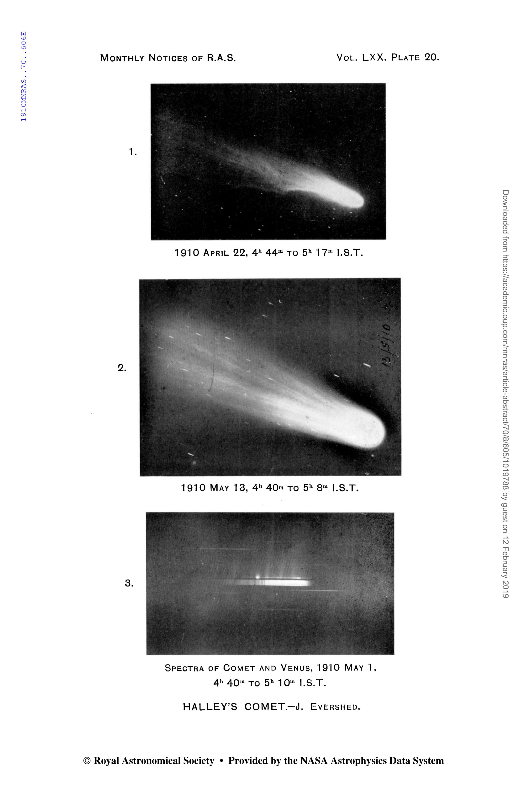 1910年哈雷彗星造訪地球