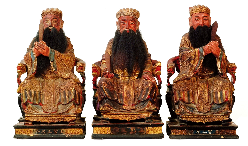 典藏品介紹:三官大帝-天官、地官、水官