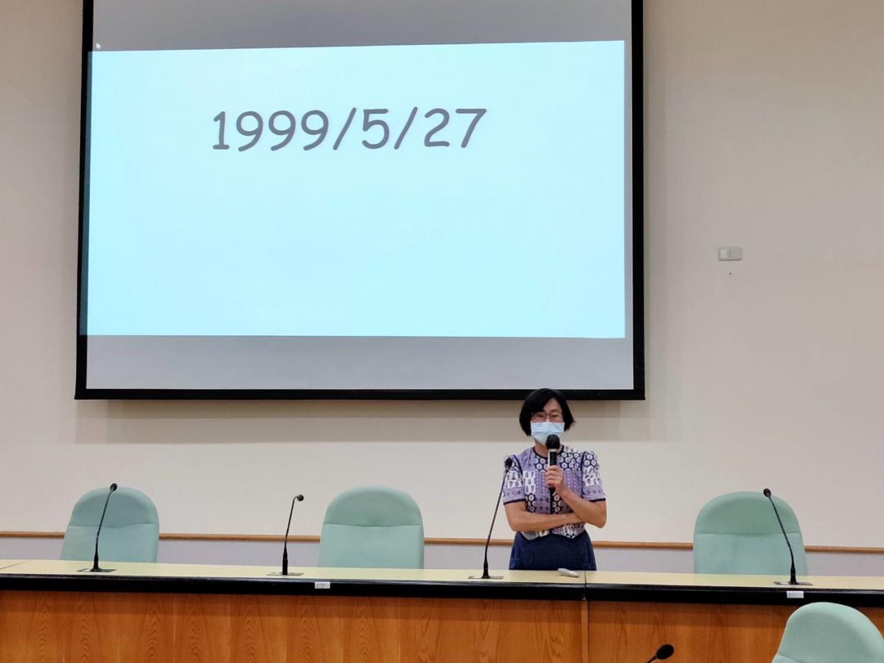 圖3：張素玢老師演講