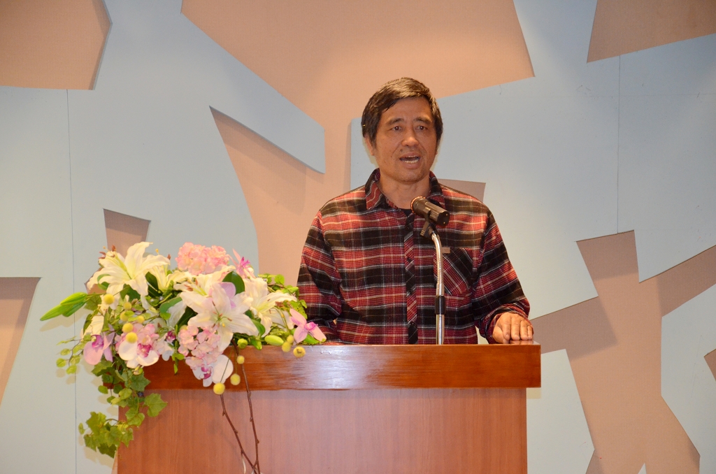 圖17：合辦單位南投縣陶藝學會張敏浩理事長致詞