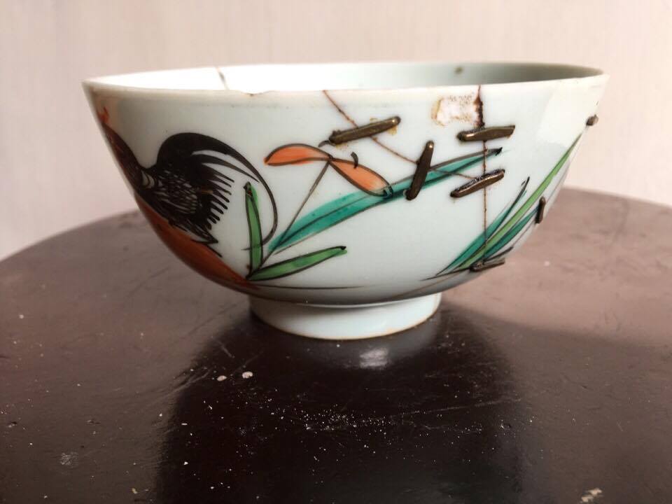 圖7：展件：補金釘碗